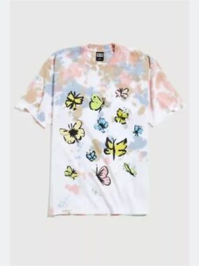 Urban Outfitters Obey Butterflies Tie-Dye‎ T-Shirt NWT